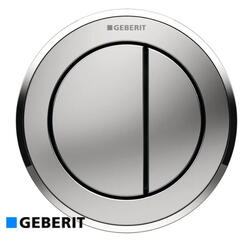 Geberit Omega10 dobbelt fingertryk, matkrom/krom
