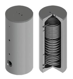 Neotherm varmtvandsbeholder Ø600 FJV/VP 2,6M2/200L