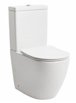 Lavabo Studio toilet med skjult P-lås inkl. sæde - hvid