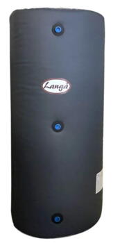 Isoleret akkumuleringstank med sanitetsspiral - 120 liter - væghængt
