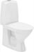 Ifö Spira toilet med lukket S-lås, skruemontering - 650 x 355 mm