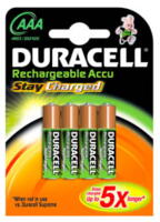 Duracell batteri STAYCHARGED, AAA, 4 stk.