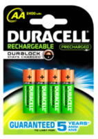 Duracell batteri STAYCHARGED, AA, 4 stk.